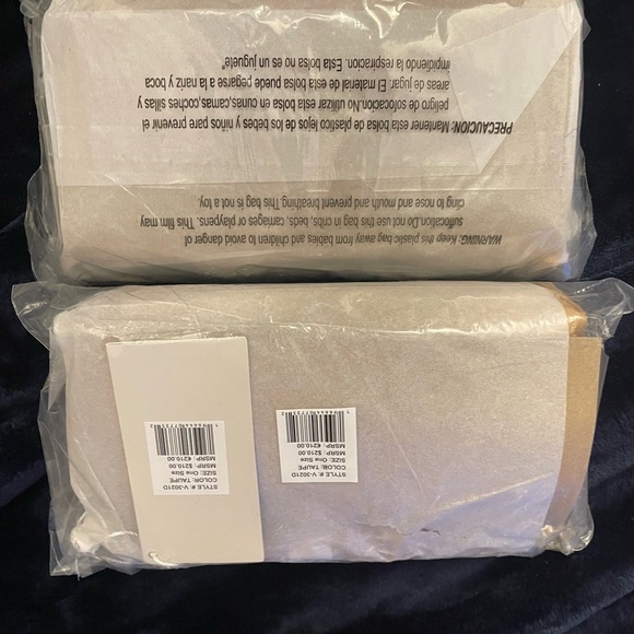 NWT $210 Valentino Orlandi Tan Crossbody 
Gold Braided Chanel Like Strap - Picture 13 of 13